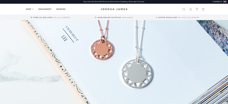 Joshua James Jewellery Affiliate Program